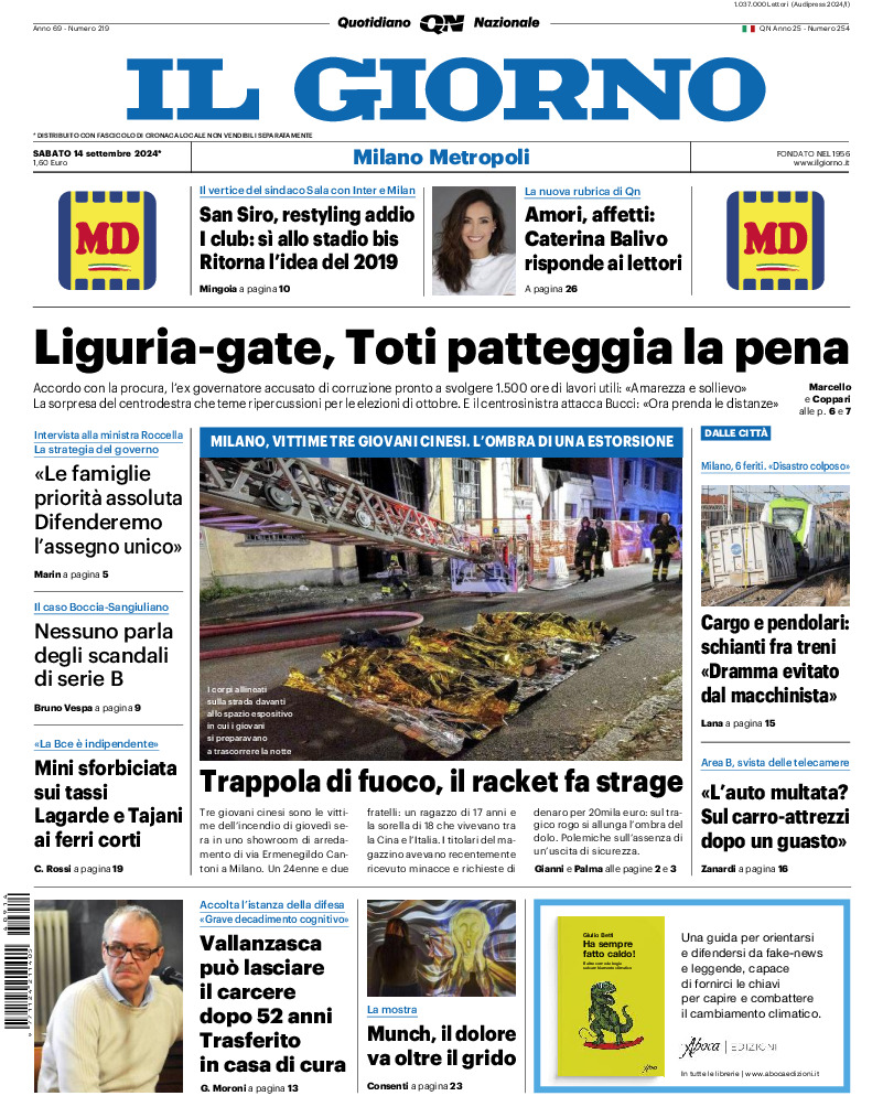 Prima-pagina-il giorno-edizione-di-oggi-20240914